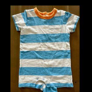 Primary romper for baby or toddler, great for boy or girl